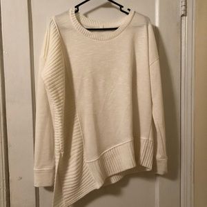Asymmetrical Maurice’s Sweater- White/Cream